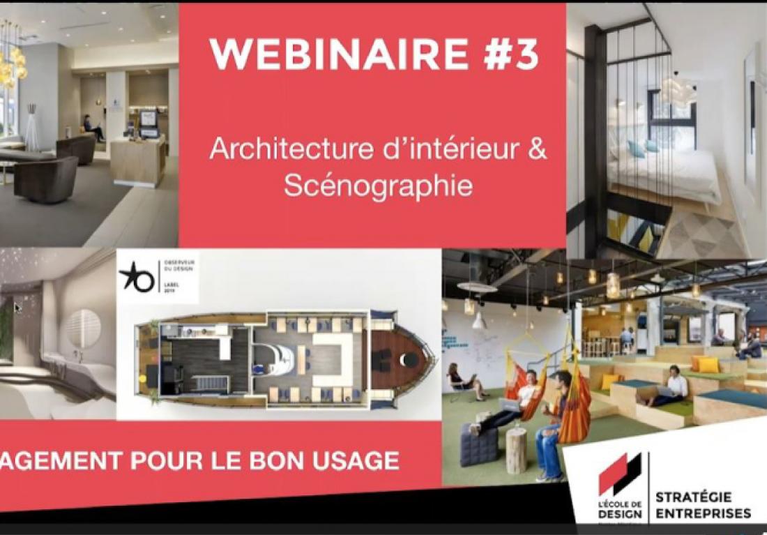Architecture intérieure et espaces scénographiés - Ecole Design Nantes