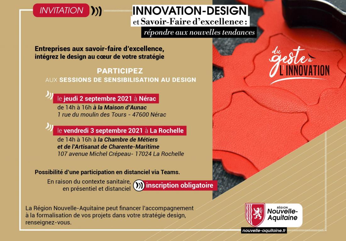 Invitation à la réunion de présentation de l'AMI innovation design et savoir-faire d'excellence à Nérac
