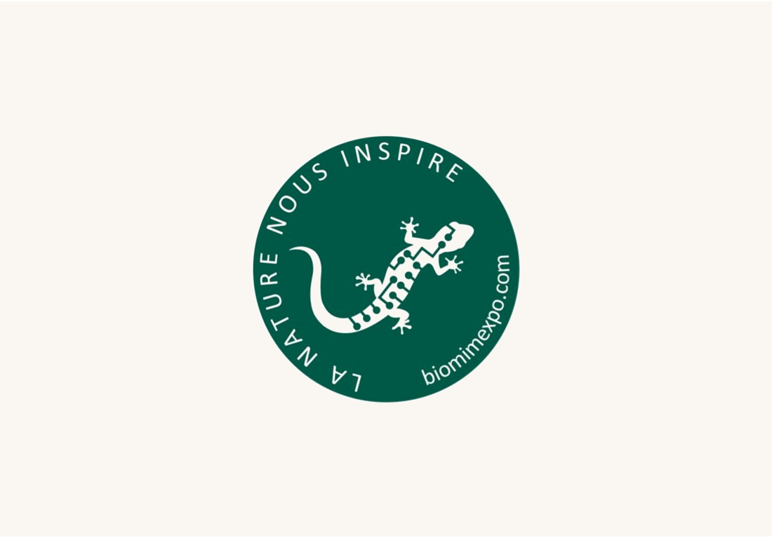 Logo de biomim expo salon du biomimétisme et de la biodiversité