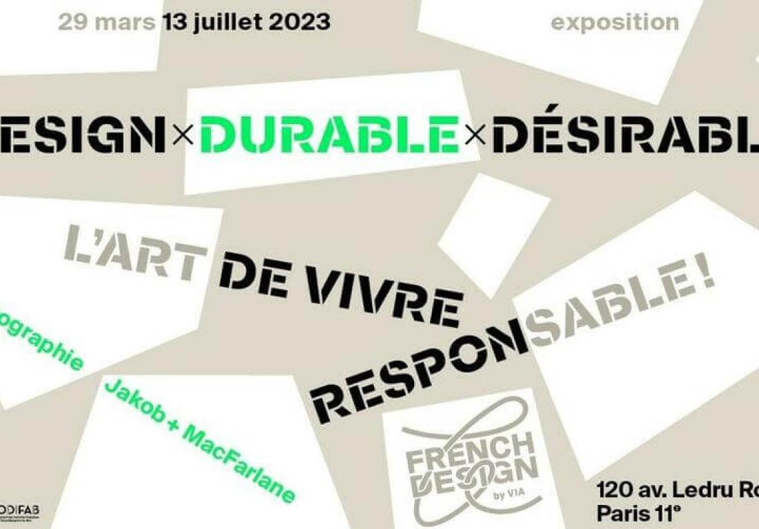 affiche de l'évènement design x durable x desirable