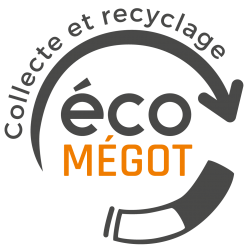 Logo de l'entreprise EcoMegot, solution de collecte et recyclage
